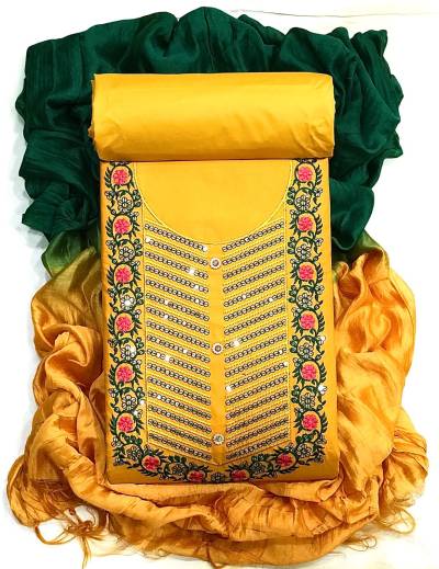 MAHEK BY VT COTTON SEQUENCE EMBROIDERY SUIT WHOLESALER IN INDIA